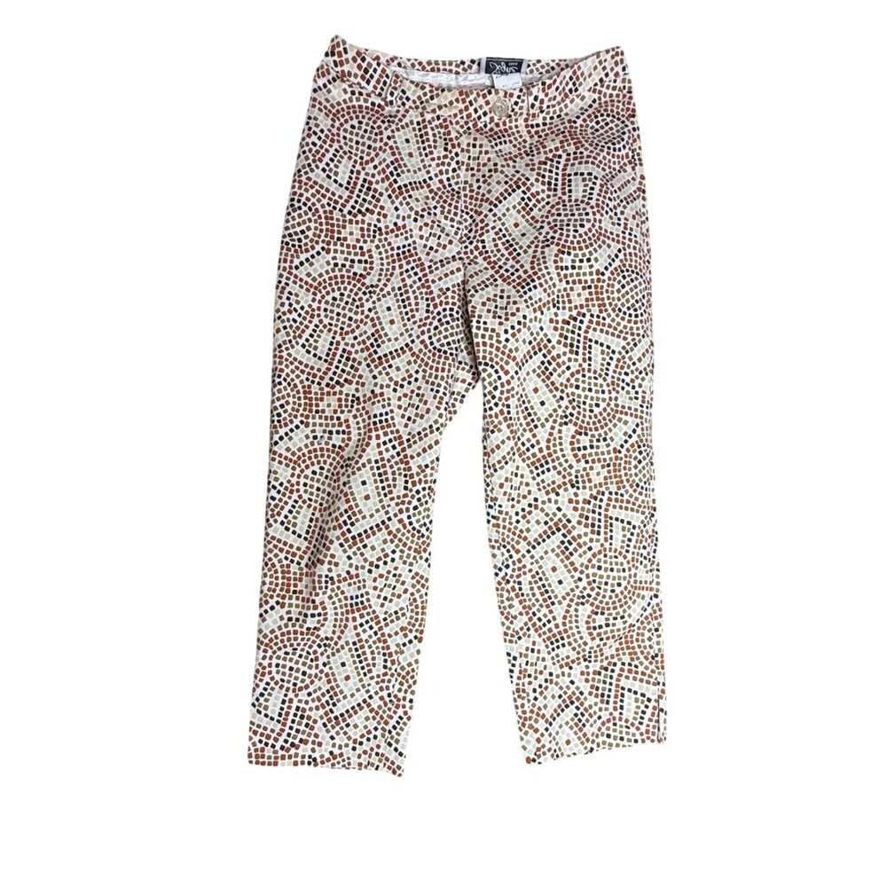 Signe Paris straight crop leg pants in women's size 8 Made in France
